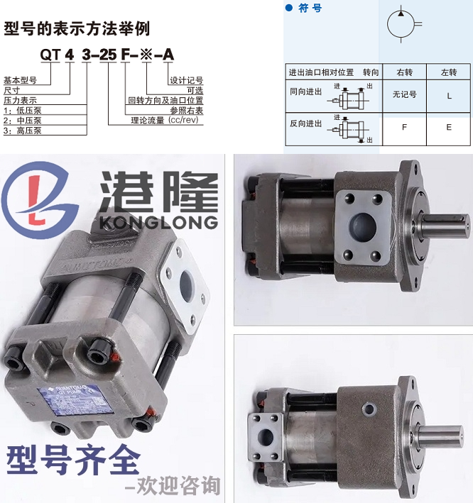 QT系列住友內(nèi)嚙合齒輪泵